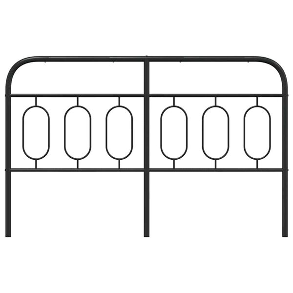 vidaXL Skiptanlegt R&uacute;mgafl &uacute;r M&aacute;lmi Svartur 140 cm