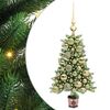 vidaXL J&oacute;latr&eacute; me&eth; 150 LED me&eth; standi Gr&aelig;nn 65 cm PE