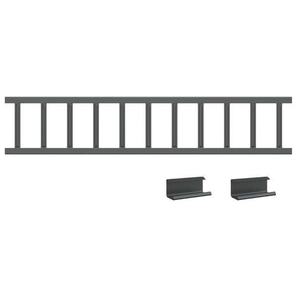 vidaXL &THORN;aksskj&ouml;ldur fyrir snj&oacute; Antras&iacute;t 1200 x 2,5 x 20 cm St&aacute;l