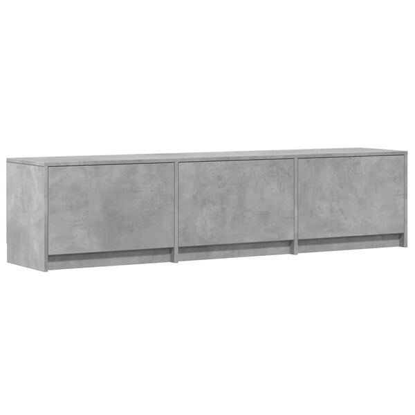 vidaXL Sj&oacute;nvarpssk&aacute;pur concrete 165 x 34 x 40 cm Samsettur vi&eth;ur