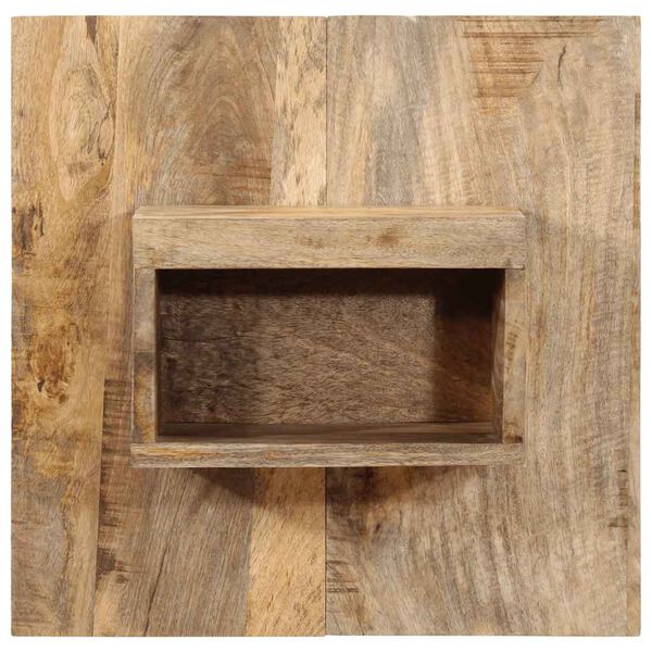 vidaXL náttborðsskápur 50x27x50 cm Solid gróft viðar Mangó