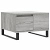 vidaXL S&oacute;fabor&eth; Gr&aacute;tt Eikarlitur 55x55x36,5 cm Samsettur Vi&eth;ur
