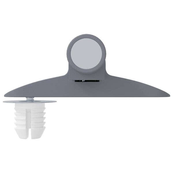 vidaXL Mj&uacute;kur lokunarp&uacute;&eth;i 12 pcs Gr&aacute;r 125 x 47 x 15 mm PP