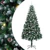 vidaXL Gervi j&oacute;latr&eacute; me&eth; 300 LED Gr&aelig;nn 240 cm PVC, st&aacute;l og plast