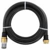 vidaXL Sogslanga me&eth; L&aacute;t&uacute;nstengjum Sv&ouml;rt 29 mm 20 m PVC