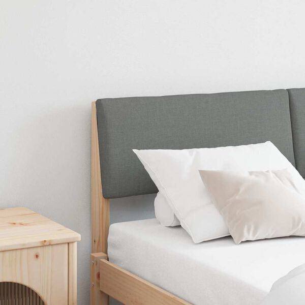 vidaXL B&oacute;lstru&eth; r&uacute;mgafl D&ouml;kk gr&aacute; 160 cm Solid furuhikk