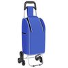 vidaXL Verslunarvagn Bl&aacute;r 39,5 x 33 x 93 cm Oxford efni