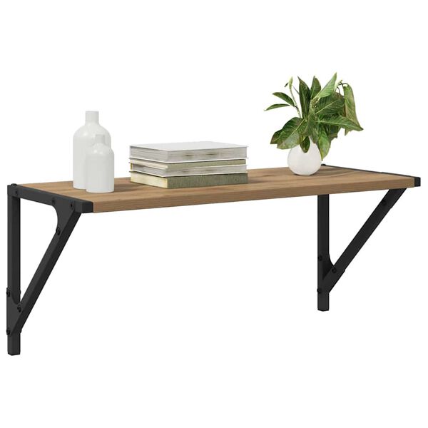 vidaXL Vegghyllur 2 pcs Artisan Eik 60 x 25 x 25,5 cm Samsettur vi&eth;ur