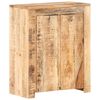 vidaXL Skenkur 59x33x75 cm Gr&oacute;fur Mang&oacute;vi&eth;ur