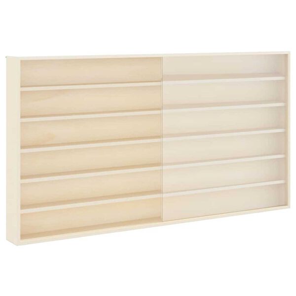 vidaXL Vegghilla me&eth; hillu Drapplita&eth;ur 100 x 8,5 x 54 cm Krossvi&eth;ur