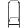 vidaXL Veggborð með Glærri Glerplötu 80x35x81 cm Stál