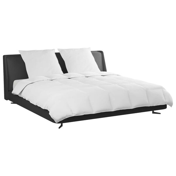 vidaXL R&uacute;mfatasett me&eth; kodda 3 pcs Hv&iacute;tt D&uacute;nfja&eth;rir