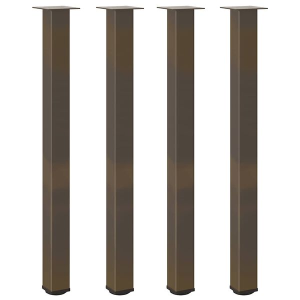 vidaXL barbor&eth;sf&aelig;tur 4 stk. &uacute;r n&aacute;tt&uacute;rulegu st&aacute;li 110-112 cm st&aacute;li