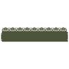 vidaXL Grasskantur 30 pcs Ol&iacute;fugr&aelig;nn 103 x 0,05 x 22 cm St&aacute;l
