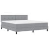 vidaXL Kassi vorinn r&uacute;m me&eth; d&yacute;nu me&eth; led Lj&oacute;sgr&aacute;tt 180 x 200 cm d&uacute;kur