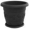 vidaXL Pl&ouml;ntupottar 24 pcs Svartur &Oslash; 30 x 25 cm Plast