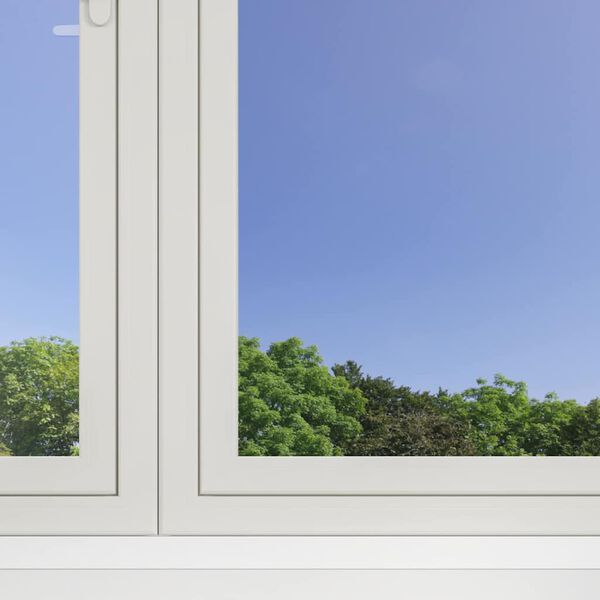 vidaXL Sólarfilma Speglunaráhrif 90x500 cm Silfurlitað PVC