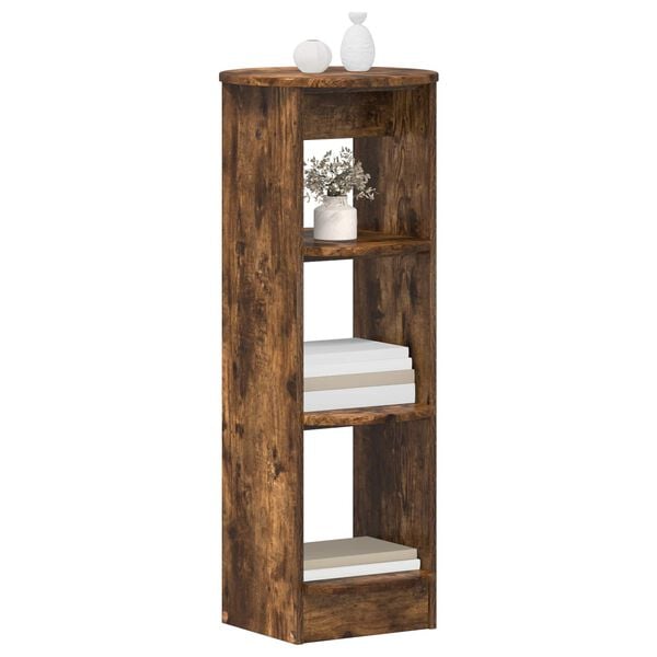 vidaXL Hli&eth;arsk&aacute;pur Reyktur Eik 40 x 40 x 100 cm Verkefnavi&eth;ur