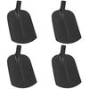 vidaXL Skopuh&ouml;f&eth; 4 pcs Svartur 34,5 x 24 cm Dufth&uacute;&eth;a&eth; st&aacute;l