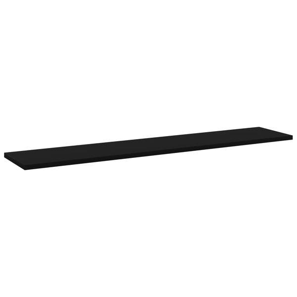 805380 vidaXL Bookshelf Boards 4 pcs Black 100x20x1,5 cm Chipboard