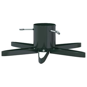 vidaXL Jóla Tré Stand 1.73 með vatnstanki Grænn 49 x 49 x 15,5 cm Stál