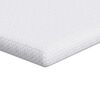 vidaXL D&yacute;nu toppur Hv&iacute;tt 200 x 200 cm Jacquard Efni