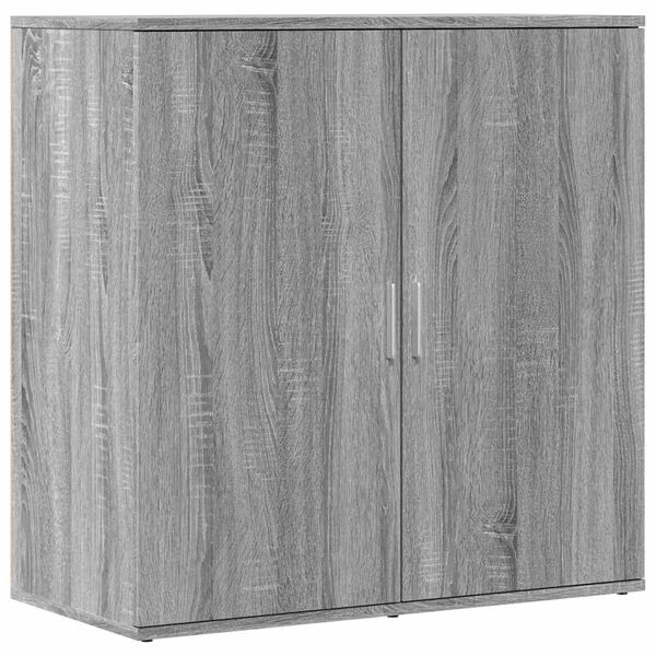 vidaXL Skenkur Gr&aacute;r Sonoma 79x38x80 cm Samsettur Vi&eth;ur
