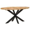 vidaXL Bor&eth;stofubor&eth; 160x90x75 cm Gr&oacute;fur Mang&oacute;vi&eth;ur