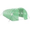 vidaXL Gr&oacute;&eth;urh&uacute;s me&eth; St&aacute;lgrind Gr&aelig;nt 24 m&sup2; 8x3x2 m