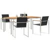 vidaXL Garðborðstofusett 5 pcs Eik