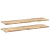 vidaXL Vegghilla 2 stk 160x40x2 cm &Oacute;me&eth;h&ouml;ndla&eth;ur Gegnheill Akas&iacute;uvi&eth;ur