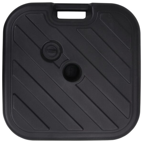 vidaXL Sólhlífarstandur Sand-/Vatnsfylltur 24 l Svartur