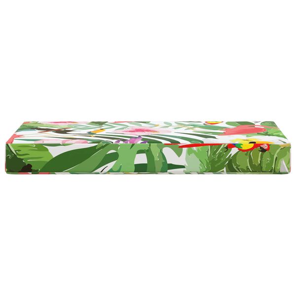 vidaXL Utandyra s&aelig;ti p&uacute;&eth;i litr&iacute;kur litur 80 x 40 x 8 cm 100% p&oacute;l&yacute;ester