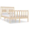 vidaXL R&uacute;mgrind Gegnheill Vi&eth;ur 120x190 cm L&iacute;til Tv&iacute;brei&eth;