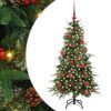 vidaXL Gervi hengdu j&oacute;latr&eacute; me&eth; 150 LED Gr&aelig;nn 150 cm PE og PVC