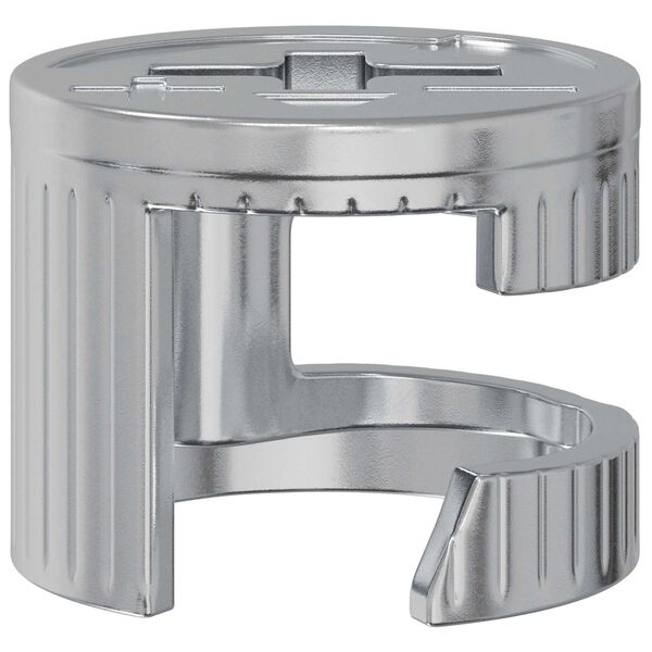 vidaXL Cam l&aacute;s skr&uacute;fur 2 pcs Silfur 15 x 11,5 mm St&aacute;l