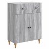 vidaXL Vi&eth;beinteyfla Gr&aacute;r Sonoma eikarlitur 66 x 34,5 x 90 cm