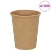 vidaXL Papp&iacute;rs kaffibollar 1000 stk 8oz 200ml Br&uacute;nn
