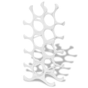 vidaXL Standur fyrir 15 V&iacute;nfl&ouml;skur Silfurlita&eth;ur &Aacute;l