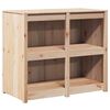 vidaXL Eldh&uacute;s sk&aacute;pur MEPPEL Br&uacute;nn eik 106 x 55 x 92 cm Solid furuhikk