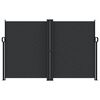 vidaXL Útdraganlegt Hliðarskyggni Svart 160x600 cm