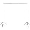 vidaXL Photo Studio Kit me&eth; 3 b&oacute;mullarbakgrunnsramma 3x3 m