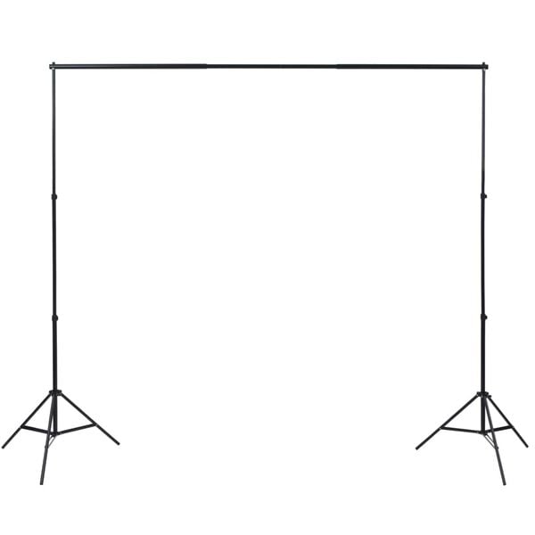 vidaXL Photo Studio Kit me&eth; 3 b&oacute;mullarbakgrunnsramma 3x3 m