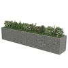 vidaXL Gabion Grj&oacute;tkassi Upph&aelig;kka&eth; Bl&oacute;maker S&iacute;nkh&uacute;&eth;a&eth; st&aacute;l540x90x100cm
