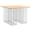 vidaXL gar&eth;bor&eth; &uacute;r gabion-h&ouml;nnun 100x102x72 cm &uacute;r gegnheilu tr&eacute; &uacute;r furu