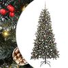 vidaXL Gervi j&oacute;latr&eacute; me&eth; 300 LED Gr&aelig;nn 240 cm PVC, plast og st&aacute;l