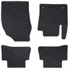 vidaXL B&iacute;lafutterm 4 pcs Svartur G&uacute;mm&iacute;