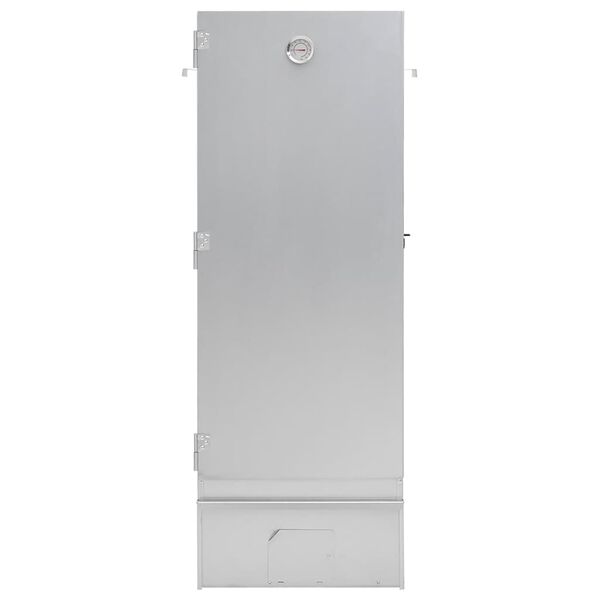 vidaXL BBQ Reykofn me&eth; K&ouml;ldum Reykgjafa Sinkh&uacute;&eth;a&eth; St&aacute;l