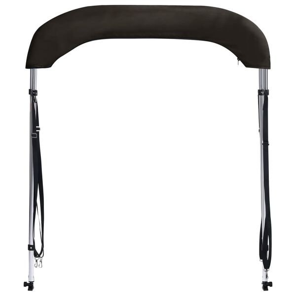 vidaXL 2 Boga Biminiskyggni Svartur 150x120x110 cm