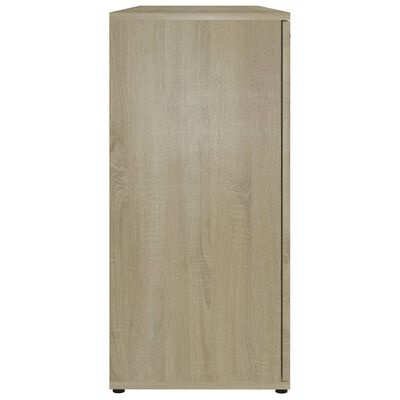 801331 vidaXL Sideboard Sonoma Oak 120x35,5x75 cm Chipboard